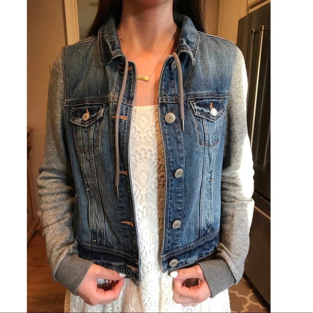 Fabulous jean jacket/sweatshirt